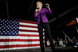 Democratic presidential candidate Sen. Elizabeth Warren, D-Mass., speaks to local residents Friday, March 8, 2019, in Queens, New York.