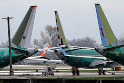 In this Nov. 14, 2018, file photo, Boeing 737 MAX 8 planes are parked near Boeing Co.'s 737 assembly facility in Renton, Wash.