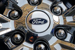 In this Feb. 14, 2019, file photo, a wheel on a 2019 Ford Expedition 4x4 is displayed at the 2019 Pittsburgh International Auto Show.