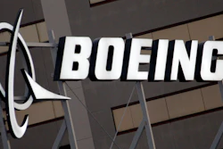 In this Jan. 25, 2011 file photo, the Boeing Company logo on its property in El Segundo, Calif.