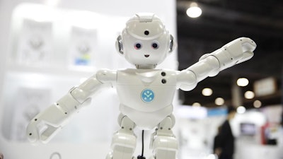 UBTECH’s Lynx, a video-enabled humanoid robot with Amazon Alexa, is demonstrated Jan. 6, 2017, in Las Vegas.