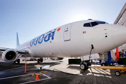 This Oct. 27, 2010, file photo shows a Boeing 737 being delivered to FlyDubai in Seattle.
