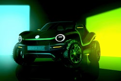 This undated picture provided by the Volkswagen car manufacturer shows a Volkswagen Buggy electric car.