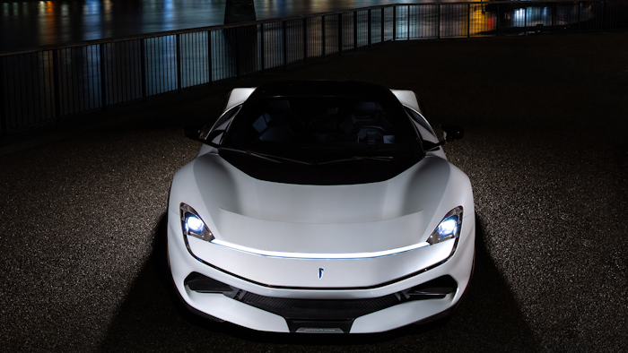 The Pininfarina Battista in London.