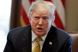 President Donald Trump speaks during the White House Opportunity and Revitalization Council meeting in the Cabinet Room of the White House, Thursday, April 4, 2019.