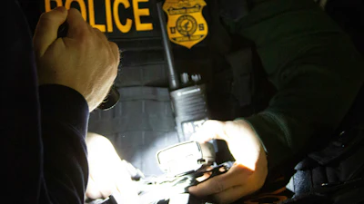 HHS Office of Inspector General agents take part in arrests Tuesday, April 9, 2019, in Queens, N.Y.