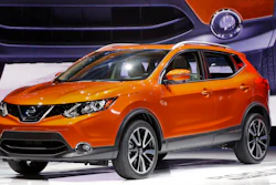 In this Jan. 9, 2017, file photo, the 2017 Nissan Rogue Sport is on display at the North American International Auto Show in Detroit.