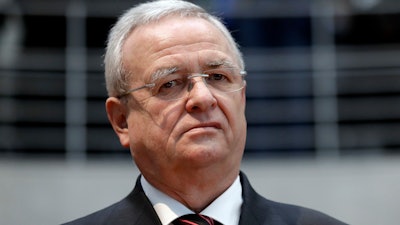 In this Jan. 19, 2017, file photo, former Volkswagen CEO Martin Winterkorn arrives for a questioning at an investigation committee of the German federal parliament in Berlin.