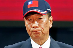 In this Feb. 2, 2019, file photo, Terry Gou, chairman of Hon Hai Precision Industry Co., delivers a speech during the company's annual carnival for employees in Taipei.