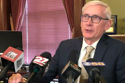 Gov. Tony Evers during a news conference Wednesday, April 17, 2019, in Madison, Wis.