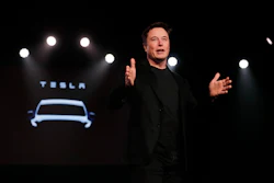 In this March 14, 2019, file photo, Tesla CEO Elon Musk speaks before unveiling the Model Y at Tesla's design studio in Hawthorne, Calif.