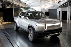 This Wednesday, Nov. 14, 2018, photo shows Rivian R1T at Rivian headquarters in Plymouth, Mich.