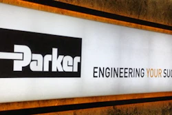 Sign at Parker Hannifin facility in Etoy, Switzerland.