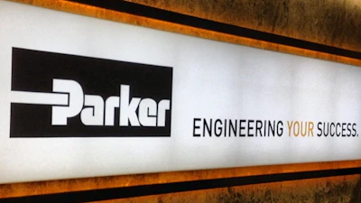 Sign at Parker Hannifin facility in Etoy, Switzerland.