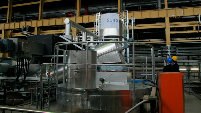 An experimental salt-based heat storage facility at Reuter thermal power station on Wednesday, April 24, 2019.