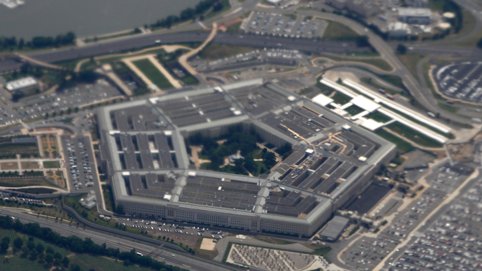 In this June 3, 2011, file photo, the Pentagon is seen from air from Air Force One.