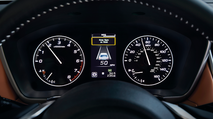 This undated image shows Subaru’s “DriverFocus Distraction Mitigation System.”