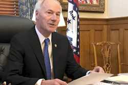 Arkansas Gov. Asa Hutchinson in his office in Little Rock, April 10, 2019.