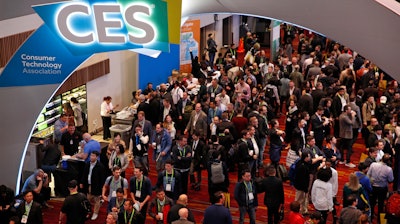 In this Jan. 9, 2018, file photo, people attend CES International in Las Vegas.