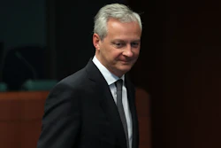 French Finance Minister Bruno Le Maire arrives for a meeting of Eurogroup Finance Ministers in Brussels, Thursday, May 16, 2019.