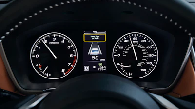 This undated image shows Subaru’s “DriverFocus Distraction Mitigation System.”