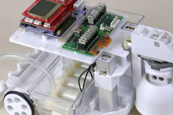 GraffitiBot is a fully autonomous ground vehicle capable of printing graphics on the surface it is traversing.