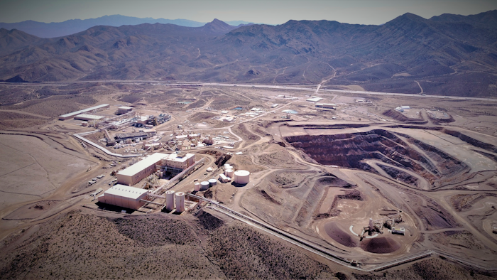 This undated photo provided by JHL Capital Group LLC shows the Mountain Pass Mine in San Bernardino County, Calif.