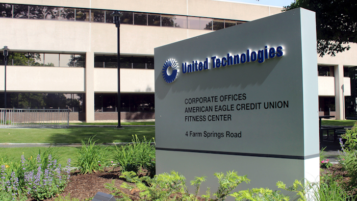 The United Technology headquarters shown, Monday, June 10, 2019, in Farmington, Conn.