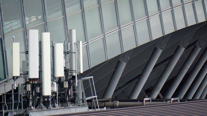 Cellular site equipment in London, Tuesday, June 25, 2019.