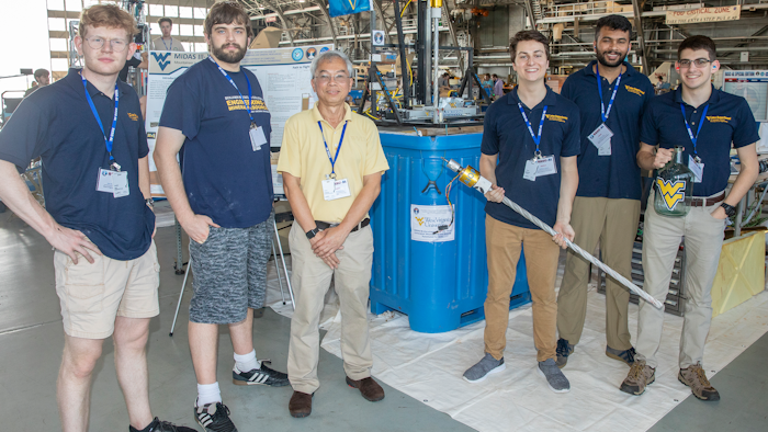 The team from West Virginia University won the 2019 Moon to Mars Ice and Prospecting Challenge.