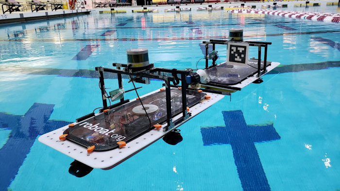 MIT researchers have given their fleet of autonomous 'roboats' the ability to automatically target and clasp onto each other -- and keep trying if they fail. The roboats are being designed to transport people, collect trash, and self-assemble into floating structures in the canals of Amsterdam.