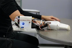 The hand is controlled by the Cybernetic Interface attached to the socket.