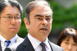 Former Nissan chairman Carlos Ghosn arrives at Tokyo District Court for a pre-trial meeting, Thursday, May 23, 2019.