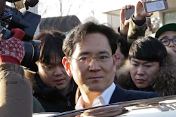In this Feb. 5, 2018, file photo, Lee Jae-yong, vice chairman of Samsung Electronics, gets into a car in Uiwang, South Korea.
