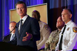 California Gov. Gavin Newsom speaks at the California for All Emergency Management Preparedness Summit, Monday, June 3, 2019, in Sacramento.