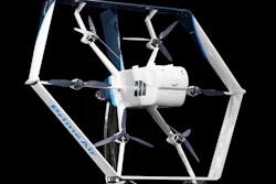 This undated image provided by Amazon shows one of the company's delivery drones.