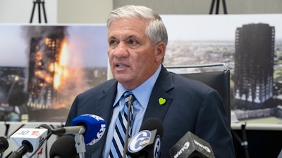 Attorney Robert Mongeluzzi during a news conference in Philadelphia, Tuesday, June 11, 2019.