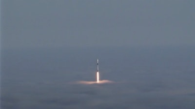 This image from video released by the U.S. Air Force shows the launch of a SpaceX Falcon 9 rocket from in Vandenberg Air Force Base, Calif., Wednesday, June 12, 2019.