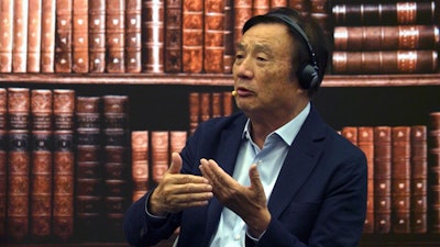 Huawei founder Ren Zhengfei speaks at a roundtable at the telecom giant's headquarters in Shenzhen, China, on Monday, June 17, 2019.