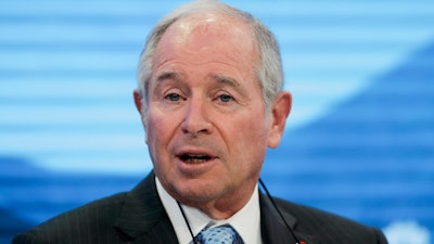 In this Tuesday, Jan. 22, 2019, file photo, Blackstone CEO Stephen Schwarzman attends the annual meeting of the World Economic Forum in Davos, Switzerland.