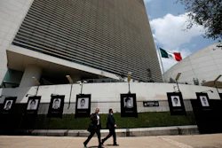 This Sept. 26, 2018, file photo shows the Senate building in Mexico City.