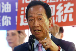 Foxconn Chairman Terry Gou speaks after the company's annual shareholders meeting in New Taipei City, Taiwan, Friday, June 21, 2019.