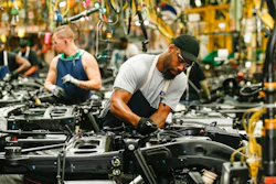 Employees work on the assembly line Tuesday, June 25, 2019, at the GM Arlington Assembly Plant in Arlington, Texas.