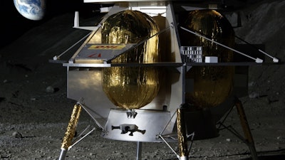 Astrobotic of Pittsburgh has proposed to fly as many as 14 payloads to a large crater on the near side of the Moon.