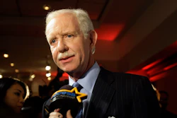In this Jan. 5, 2010, file photo, Chesley Sullenberger responds to questions during a news interview in New York.
