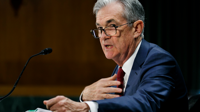 Federal Reserve Chair Jerome Powell presents the monetary policy report to the Senate Banking Committee, July 11, 2019, on Capitol Hill.