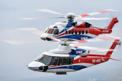 S-76D and S-92 operated by Thailand Air Services in Southern Thailand.