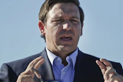 In this Jan. 29, 2019 file photo, Gov. Ron DeSantis speaks about his environmental budget at the Everglades Holiday Park during a new conference in Fort Lauderdale, Fla.