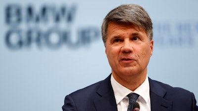 Harald Krueger, CEO of German car manufacturer BMW, at the company's earnings press conference in Munich, March 20, 2019.