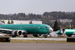 In this May 8, 2019, file photo, a Boeing 737 Max 8 on the runway in Renton, Wash.